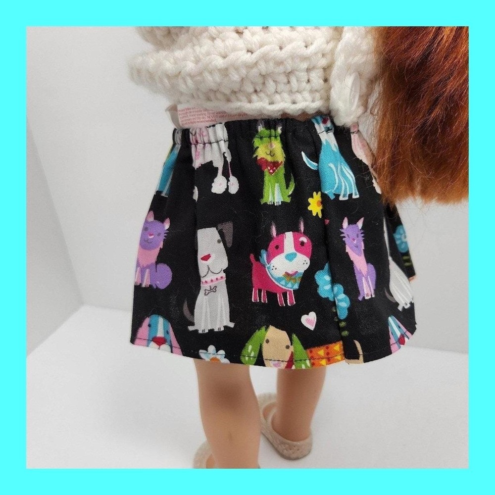18"‎ Doll Skirt - handmade - Fits American Girl, My Life, Our Generation